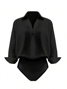 Women’s Black Bodysuit Blouse